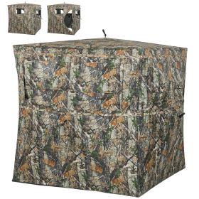 Hunting Blind for 2 Person, See Through Pop Up Blind with 270-Degree View, Windows for Deer Hunting, Camouflage Hunting Blind for 2 Person, See Through Pop Up Blind with 270-Degree View, Windows for Deer Hunting, Camouflage